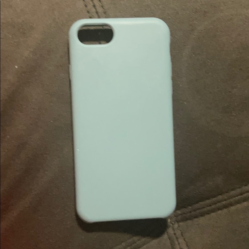iPhone 8 blue silicone phone case